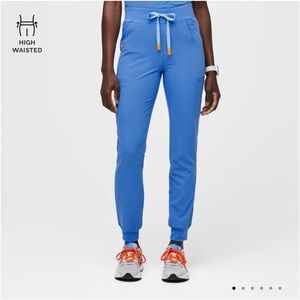 NWT - Figs Clara Jogger Scrubs - Capri Blue